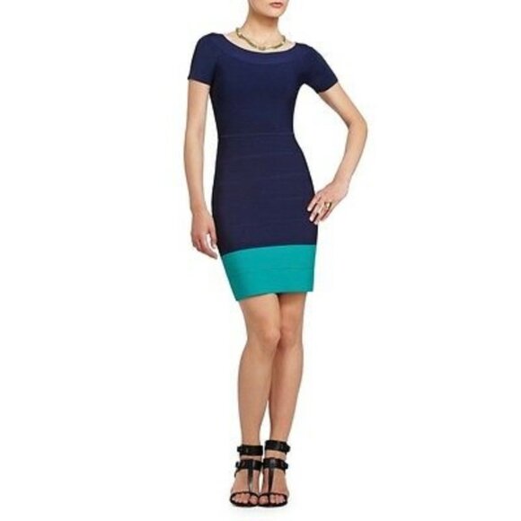 BCBGMaxAzria Womens Kisha Off Shoulder Bandage Dress Sangria Red Bodycon size S - Picture 13 of 13